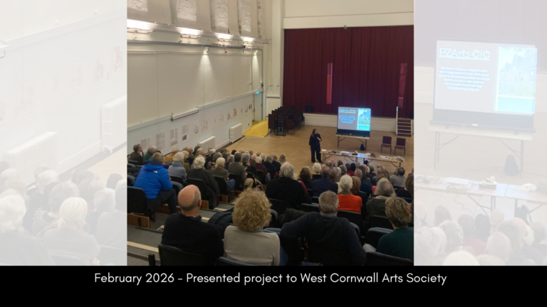 Our Story February 2026 - Presented project to West Cornwall Arts Society