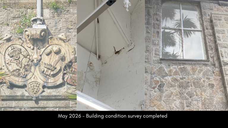 Our Story May 2026 - building condition survey complete