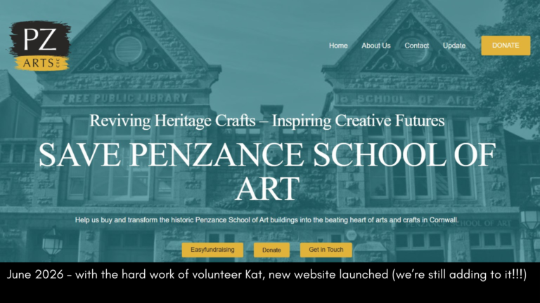 Our Story June 2026 - with thanks to volunteer Kat new website launched