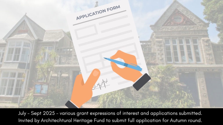 Our Story July - September 2025 - various grant expressions of interest and full applications submitted