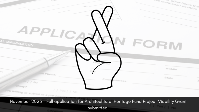 Our Story November 2025 - application for AHF project viability submitted