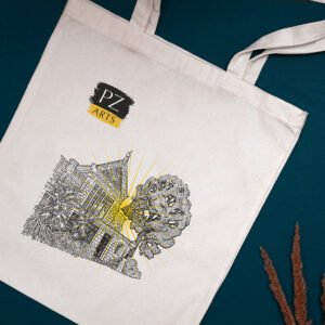 pz school of arts building tote bag